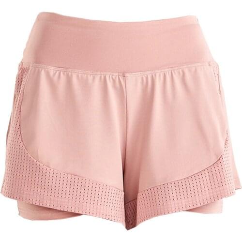 Yoga Short Mesh Breathable with Anti-Exposed Underwear Sports Shorts Quick Drying Running Training High Waist Workout Gym