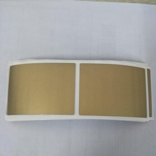 100pcs Scratch Off Sticker 50x70mm GOLD Color Blank For Postcard Cover Stationery Message Wedding Game Sticker