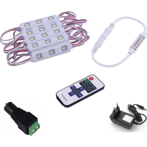 LED Vanity Lights Kit for Makeup Mirror 60 LEDs Makeup Mirror Light Kit with Remote and Power Adaptor Natural