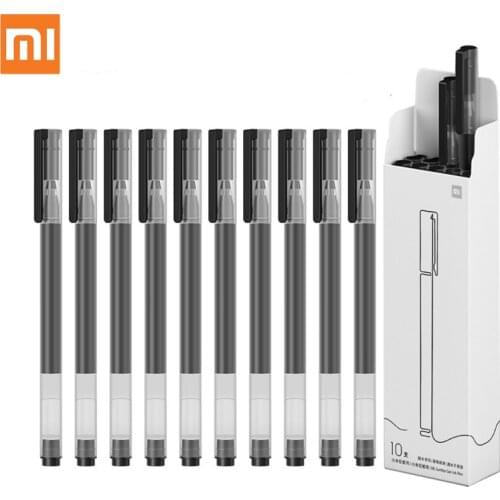 Xiaomi Super Durable Writing Sign Pen 0.5mm Gel pen Signing Pens Smooth Switzerland Refill Red Black Ink Pen Ballpoint Pen