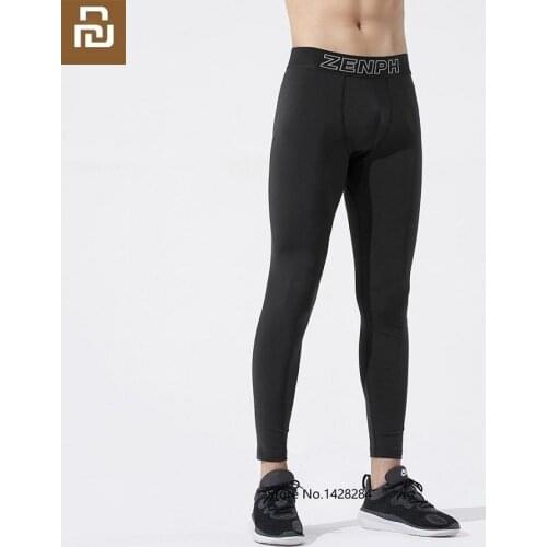 Youpin ZENPH men high elastic Sports trousers Quick drying Breathable tight pants man Fitness training Sweatpants