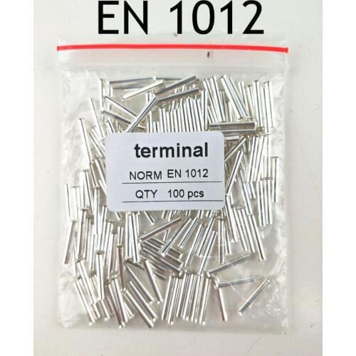 100PCS 18AWG Bootlace cooper Ferrules kit set Wire Copper Crimp Connector Insulated Cord Pin End Terminal EN1012