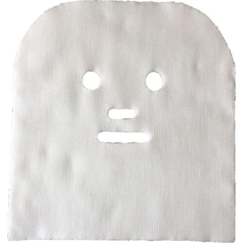 100PCS Pure Cotton Beauty Mask Salon Disposable Facial Gauze Highly Water Absorption Non-Irritating Face Gauze Mask Soft