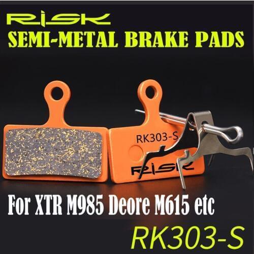 2 PAIRS SEMI METALLIC BICYCLE DISC BRAKE PADS suit For SHIMANO XTR M985,988,XT M785,SLX M666 M675,Deore M615 FREE SHIPPING