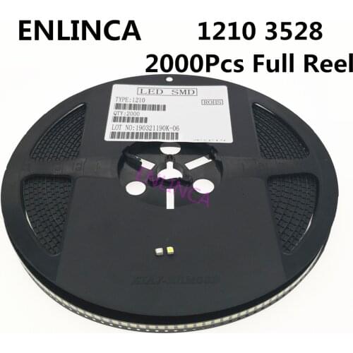 2000pcs full reel 3528 1210 SMD LED diodes light Red yellow green blue white warm cold nature white