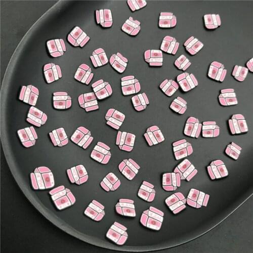 50g Pink Milk Box Polymer Clay Sprinkle For Kids Diy ,Soft Clay For Craft Clay/Nail Art /Scrapbook Decoration DIY,Craft Filler