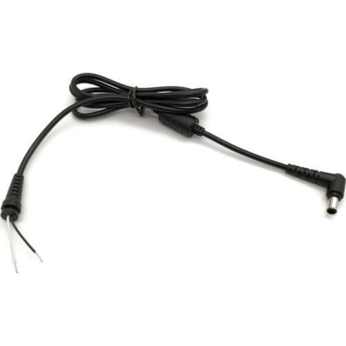 50pcs DC Tip Plug 6.0x4.4mm / 6.0*4.4mm Power Supply Connector Laptop Charger DC Cable for Sony Angle Adapter Jack Cord Shield