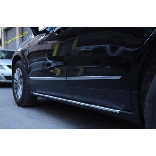 Accessories Side Door Line Garnish Body Trim Accent Molding Cover Bezel Styling Protector Kit Fit For Cadillac XT5 2017 - 2021