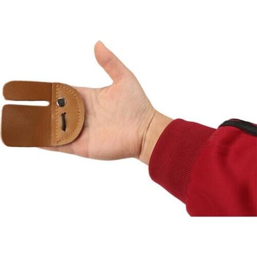 Finger Recurve Bow Accessories Mediterranean Cowhide Bow Straight Finger Protection