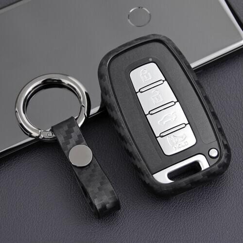 Remote Keyfob Key Case Keychain Cover Fit For Hyundai Sportage Equus Veloster Kia Optima Sorento 2011-2019 3 Button