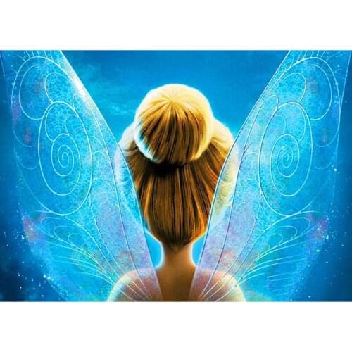 DIY Painting By Numbers Cartoon Girl Wings Oil Coloring By Numbers Wall Art Canvas Picture Hand Painted Home Decoration Gift
