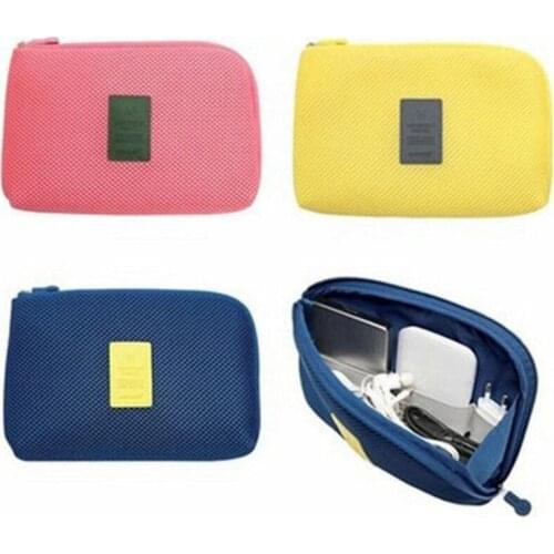 Travel Accessory Cable Bag Portable Digital USB Electronic Organizer Gadget Case Travel Cellphone Charge Mobile Charger Holder