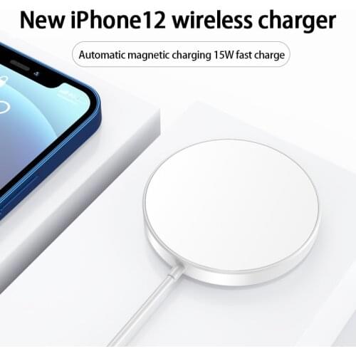 15W round Wireless Charger For IPhone 12 12 Mini 12 Pro Fast Wirless Charging For iPhone 12 Pro Max Phone Qi Charger Wireless