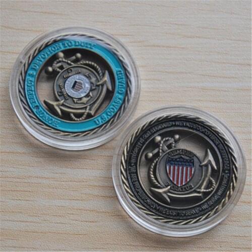 USCG COAST GUARD CORE VALUES CHALLENGE COIN,20pcs/lot free shipping