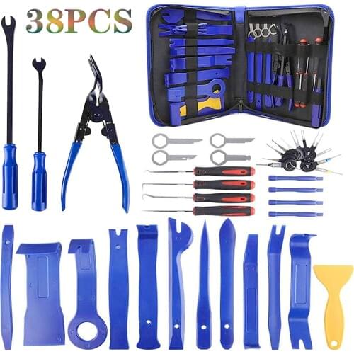 Multifunction Car Dashboard Removal Kit 11/13/19/38PCS/Set Hand Tool Car Panel Door Remover Pry Tool Set