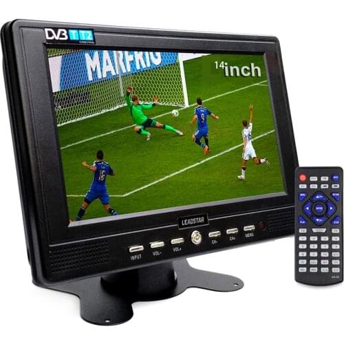 Kang Shida D14 14-inch HD portable TV mini small car TV supports MP4 AC3 HDin PS4 display DVB-T2 ATSC digital analog TV