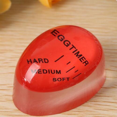 Portable Reusable 1Pc Egg Perfect Color Changing Timer Control Soft Hard Boiled Eggs Cooking Kitchen Resin Egg Timer Home Tools