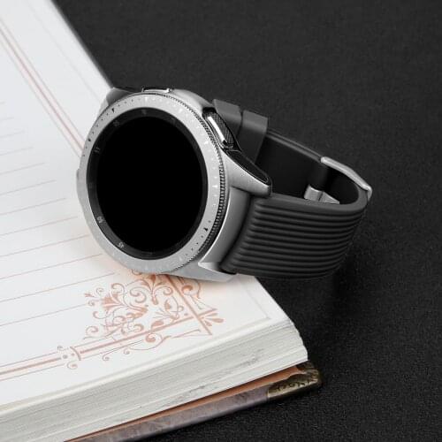 20mm Sport Silicone Strap For Samsung Galaxy Watch 3 41mm Active 2 44mm 40mm Band Huawei Watch GT 2 42mm For Galaxy Watch 42mm