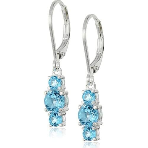 Huitan Triple Cubic Zirconia Bright Women Drop Earrings for Evening Party Female Elegant Accessories Trendy Jewelry Dropshipping