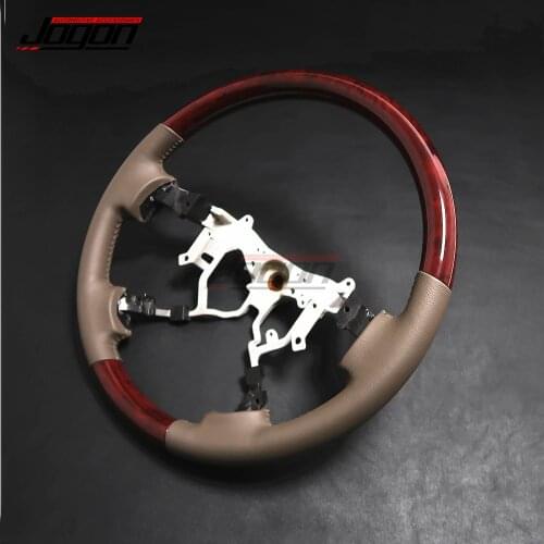Replace Wood Leather For Toyota Land Cruiser FJ70 FJ76 FJ77 FJ78 FJ79 LC70 LC76 LC77 LC79 Steering Wheel Trim Accessories