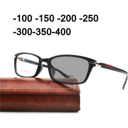 Myopia Sunglasses Finished Women Women Myopia Eyeglasses Frame Photochromic lens Sun glasses Myopia Eyewear With box -1.0-4.0 NX