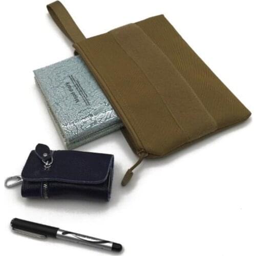 Tactical Mini Wallet Card Bag Small Pocket Key Pouch Money Bag Men Waterproof Portable EDC Pouch Hunting Outdoor Waist Bag Nylon