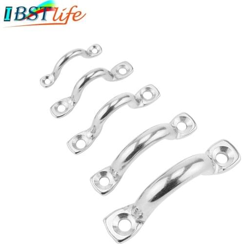 Stainless Steel 316 Bimini Boat Top PAD EYE Straps Tie Down Kayak Deck Loops Tie Down Anchor Point footmans loo marine hardware