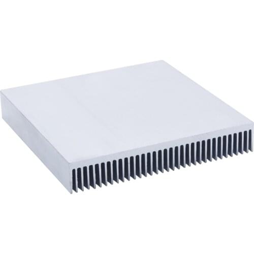 1PC high-power aluminum radiator close-tooth radiator 90x90x15MM electronic cooling plate aluminum strip