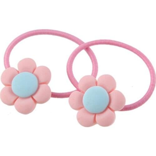 10Pcs Children Hair Elastic Band Headband Flower Candy Colorr Bow Animal Pattern Ropes Ties Hair Accessories for Girl Gift Box