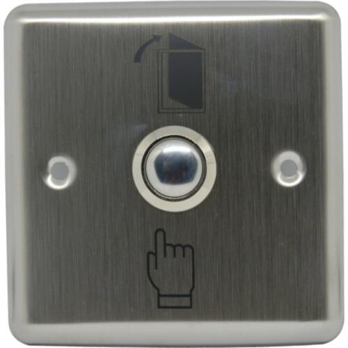 10 pcs) Door access control button NO signal automatically restroration aluminium alloy switch 86 standard Door release switch