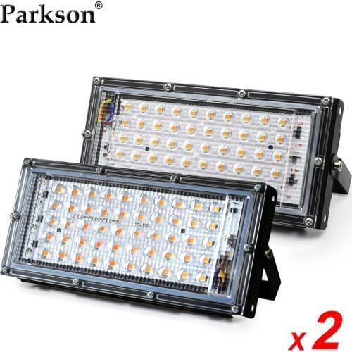 2Pcs 50W Led Flood Light AC 220V Outdoor Lighting IP65 Waterproof Floodlight Spotlight LED Reflector Landscape Garden Lighting
