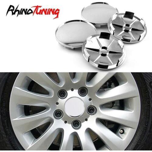 4pcs 68mm Silver Car Wheel Center Caps Hub Rims Cover For E87 F20 E30 E46 E90 F30 Auto Emblem Badge