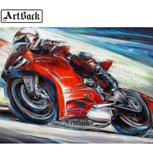 5D Diamond Painting Motorcycle Icon 3d Sticker Diamond Embroidered Square Pattern Home Decor Diamond Mosaic Artwork