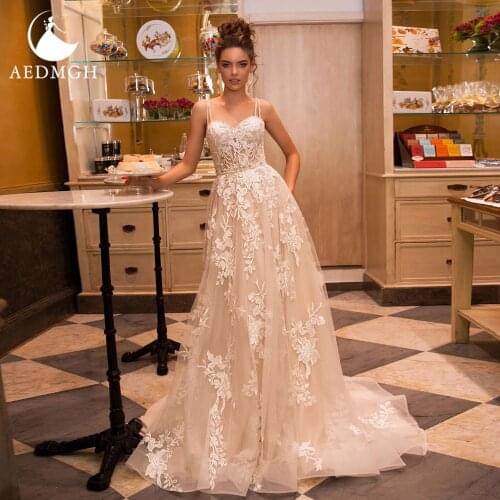 Aedmgh Sleeveless Wedding Dresses