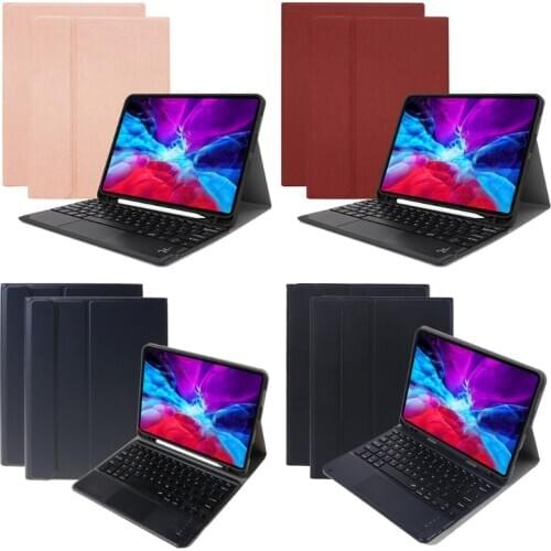 Touchpad Keyboard Case for iPad Pro 11 Inch 2020/2018 Removable Keyboard Slim Protective Cover with Built-in Pencil Holder