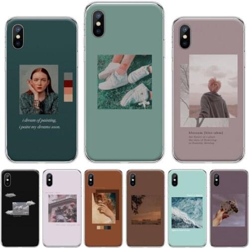Lock Screen Aesthetic Art pattern Phone Case For iphone 12 5 5s 5c se 6 6s 7 8 plus x xs xr 11 pro max Anti-fall protective