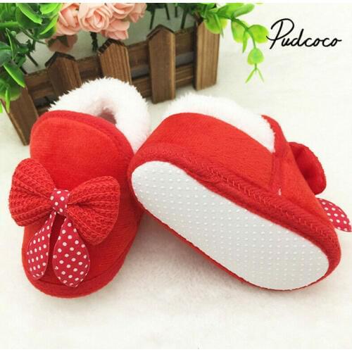 Pudcoco 2020 Warm Kids Snow Boots For Children New Toddler Winter Princess Child Shoes Non-slip Flat Girls Baby Lovely Boots