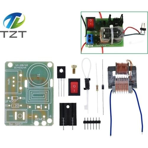 15KV High Frequency DC High Voltage Arc Ignition Generator Inverter Boost Step Up 18650 DIY Kit U Core Transformer Suite 3.7V