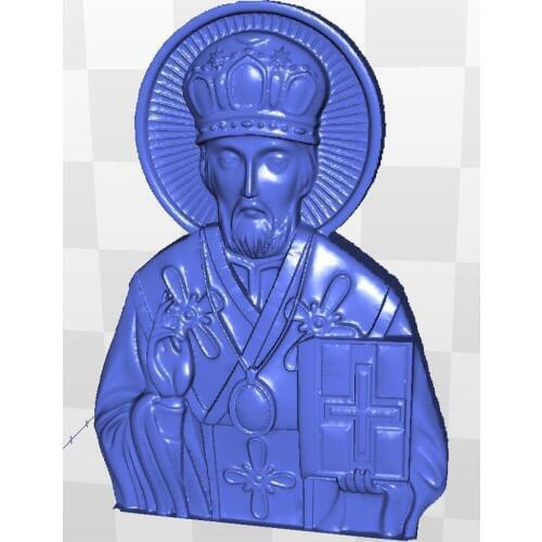 Icona_Sv_Nikolay_4 3d model relief for cnc in STL file format