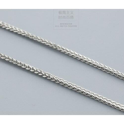 Lo Paulina 100% 925 Sterling Silver 0.8mm/1.0mm Chopin Chain 40cm/45cm Rope Necklace New For Woman and Man