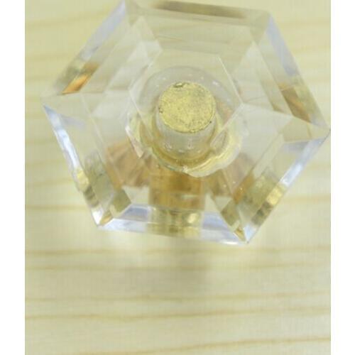 Small knob clear acrylic drawer cabinet knob pull clear crystal furniture decoration handle gold shoe cabinet knobs 28mm