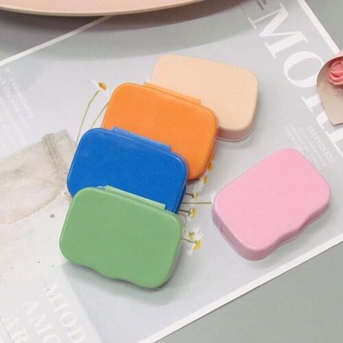 Sweet Simple Contact Lens Case Solid Color Contact Lens Case Small Box Small And Exquisite Companion Box Cosmetic Contact Box