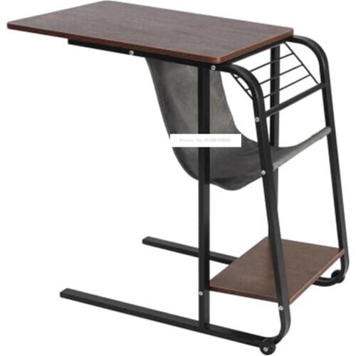 Multipurpose Mobile Computer Table Living Room Removable Sofa Side Table Portable Bed Table Fashion Desk with Storage Holders