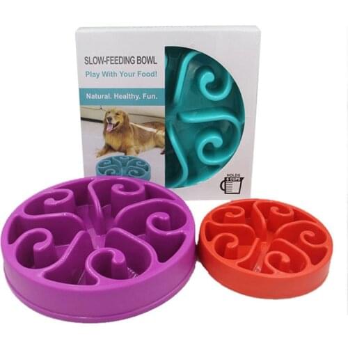 The new slow-food pet bowl large dogs with feeding slow-food bowl anti-slip dog bowls pet food bowl dog food bowl