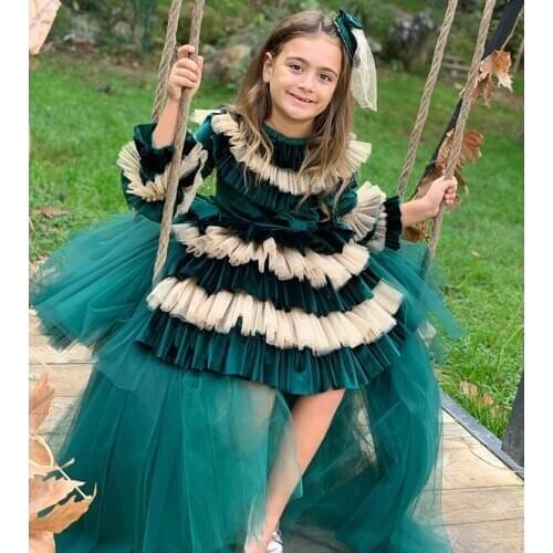 Girls Dresses summer Kids Princess Dress O-neck Ball Gown Kids Clothes Open Back Toddler Girl Children costume