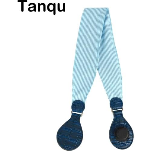 Tanqu 1 Piece Soft Floral Fabric Handle with Patchwork Drop End for Bag O Bag Handles for EVA Obag Handbag Womens Bags