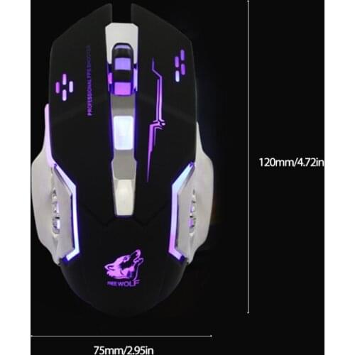 U2JE Sliding Band Feel Free To Store One-Button Controllable Manipulator Mouse Wired Gaming Desktop Mechanical Silent Mute
