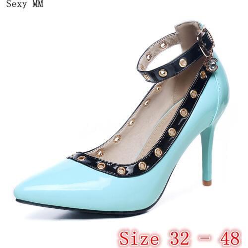 High Heels Women Pumps High Heel Shoes Stiletto Woman Party Wedding Shoes Small Plus Size 32 33 - 40 41 42 43 44 45 46 47 48