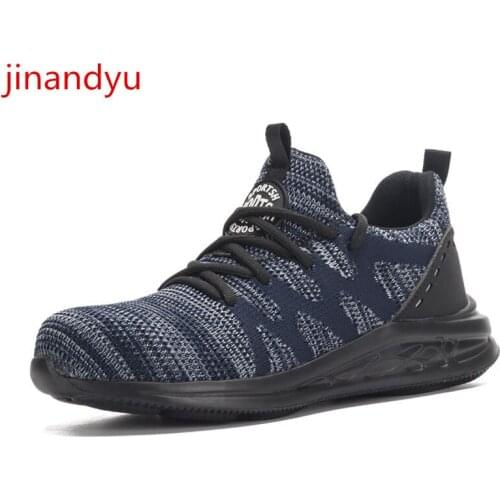 Safety Boots Anti Smash Anti Piercing Steel Toe Shoes Working Sneakers Fashion Comfy Beathable Casuales Work Safty Shoes Man