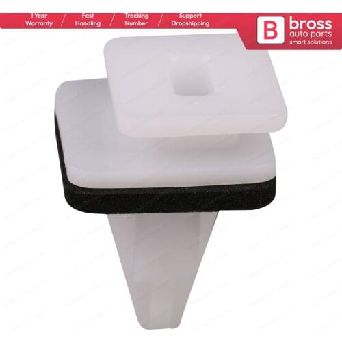 10 Pieces Rocker, Pillars, Floor & Exterior Trim Moulding Clip With Sealer for Honda: 91513-S7S-003